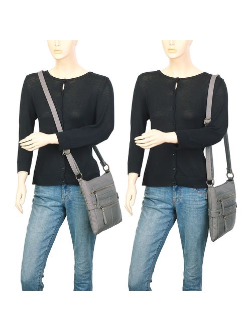 Scarleton Small Crossbody Shoulder Bag for Women, Ultra Soft Washed Vegan Leather, H1820