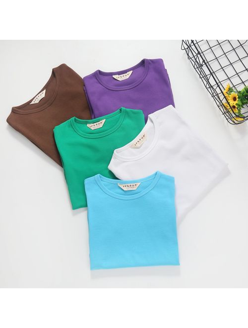 Ipuang Girls Heart Shaped Casual Cotton Cap Sleeve Tee T Shirt Top