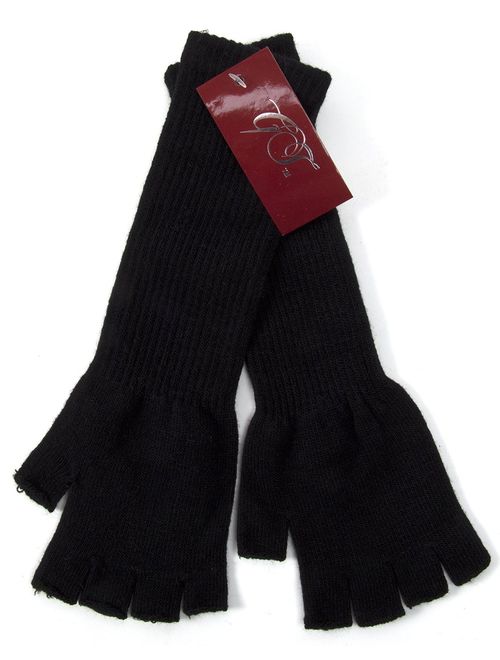 Gravity Threads Long 11" Knit Warm Fingerless Gloves