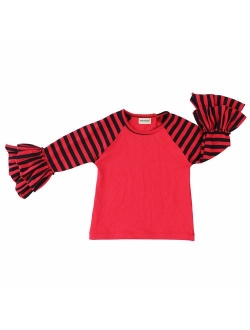 Wennikids Little Girls' Long-Sleeve Ruffle T-Shirt