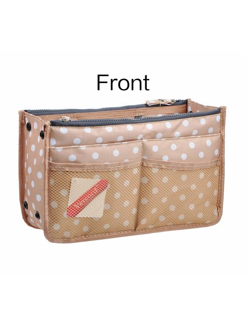 Vercord Updated Purse Handbag Organizer Insert Liner Bag in Bag 13 Pockets 3 Size Many Colors