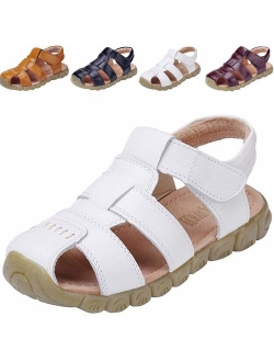 Boy's Girl's Leather Closed Toe Outdoor Sport Sandals (Toddler/Little Kid/Big Kid)