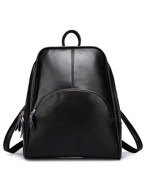 ELOMBR Women Backpack Purse Ladies Casual Shoulder Bag Pu Leather