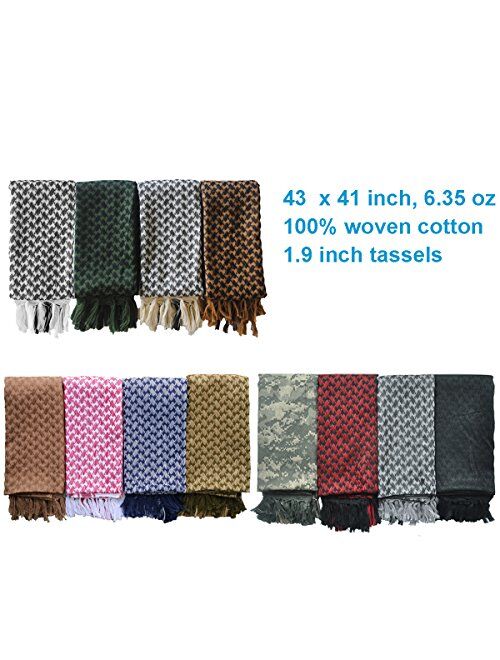 Explore Land Cotton Shemagh Tactical Desert Scarf Wrap