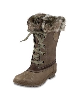 Womens Melton Cold Weather Waterproof Snow Boot