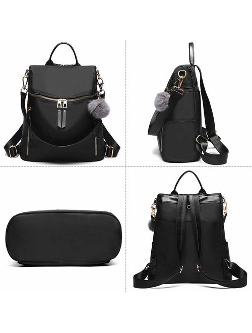 Designer Leather Backpack Purse Multifunctional Ladies Backpacks Solid Shoulder Bags for Womens