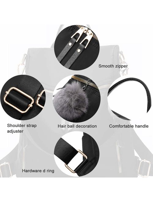 Designer Leather Backpack Purse Multifunctional Ladies Backpacks Solid Shoulder Bags for Womens