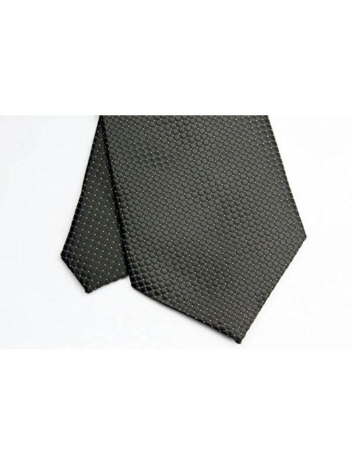 Wehug Men's Classic Solid Tie Silk Woven Necktie Jacquard Neck Ties For Men