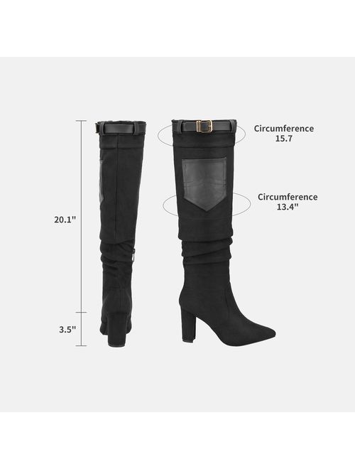 DREAM PAIRS Women's Over The Knee Thigh High Winter Boots
