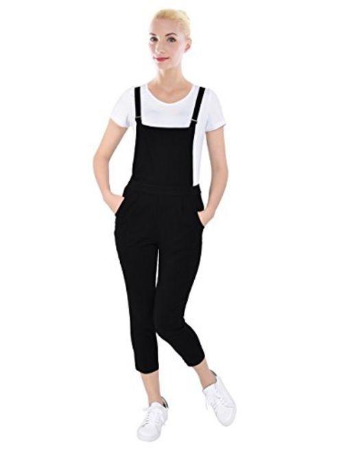 PattyCandy Womens Jumpsuit Overalls with Fitted Capri Pants