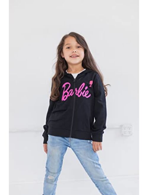 Barbie Girls French Terry Zip Up Hoodie Toddler to Big Kid