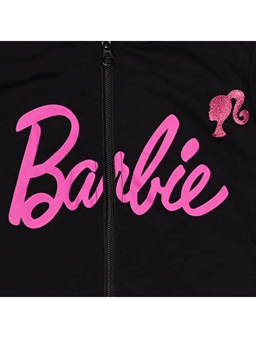 Barbie Girls French Terry Zip Up Hoodie Toddler to Big Kid