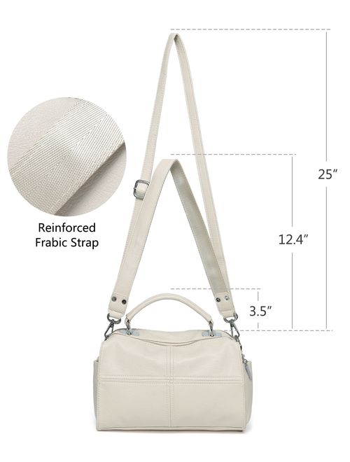 Crossbody Bags for Women,VASCHY Vegan Leather Top Handle Satchel Handbag Fashion Shoulder Bag Purse