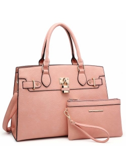 Women Handbags and Purses Ladies Shoulder Bag Top Handle Satchel Tote Work Bag with Wallet