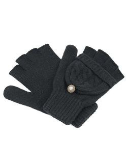 Dahlia Women's Winter Wool Flip Top Gloves
