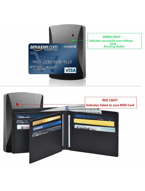 Clifton Heritage Men's Leather RFID Blocking Bifold Wallet