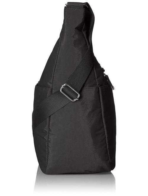 Baggallini All Around Hobo, Black With Sand Lining