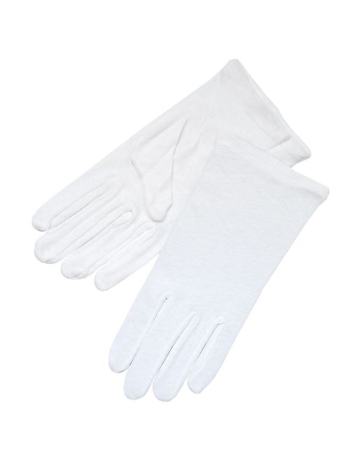 ZAZA BRIDAL White 100% Cotton Women's Gloves
