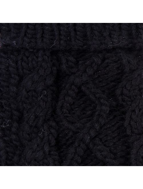 HDE Women's Winter Gloves Crochet Twist Cable Knit Hand Warmer Mittens