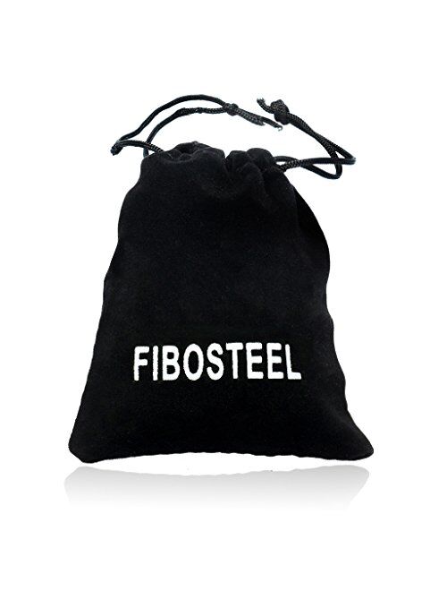 FIBO STEEL 3-8 Pairs Stainless Steel Hoop Earrings Set for Women 40-70mm