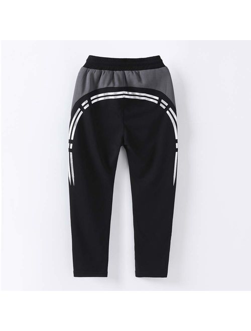 CNMUDONSI Sweatpants for Boys Large Youth Casual Clothing Jogging Pants 8-16