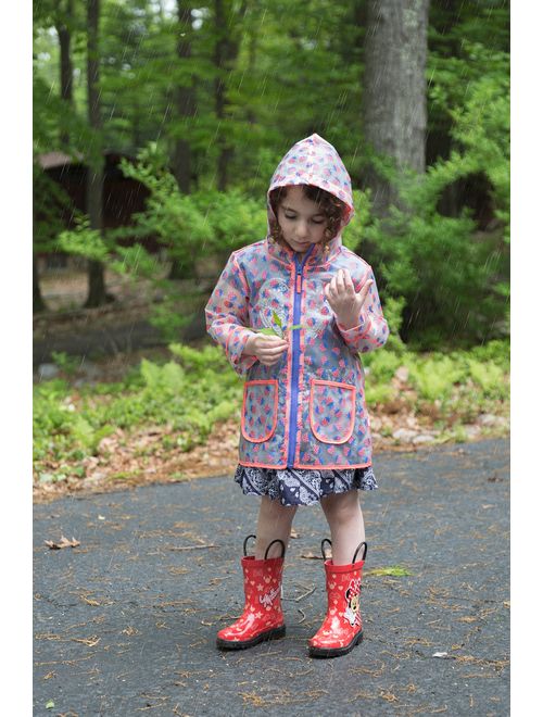 Disney Girls Minnie Mouse Character Printed Waterproof Easy-On Rubber Rain Boots