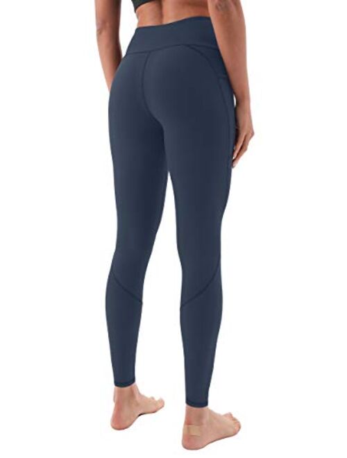AFITNE Women's High Waist Yoga Pants with Pockets, Tummy Control Workout Running 4 Way Stretch Yoga Leggings