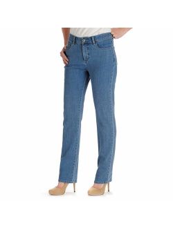 Women's Tall Instantly Slims Classic Relaxed Fit Monroe Straight Leg Jean, Pearl, 12/Tall