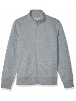 Men's Full-Zip Fleece Mock Neck Sweatshirt