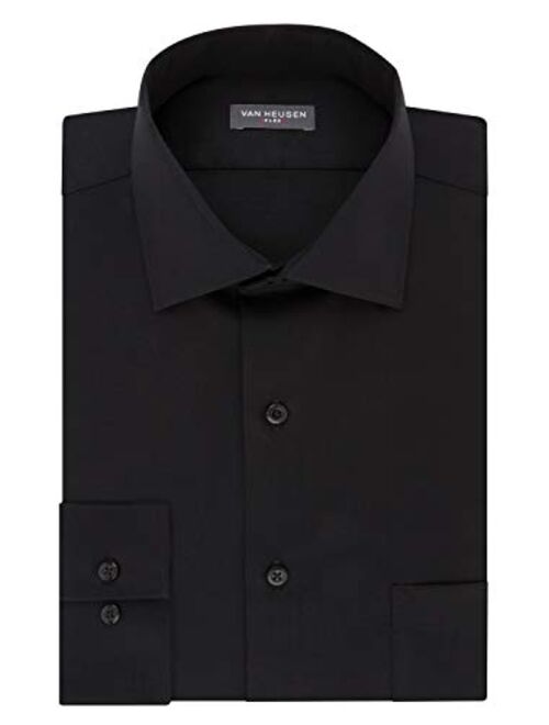 Van Heusen Men's Solid Regular Fit Flex Collar Stretch Long Sleeve Dress Shirt