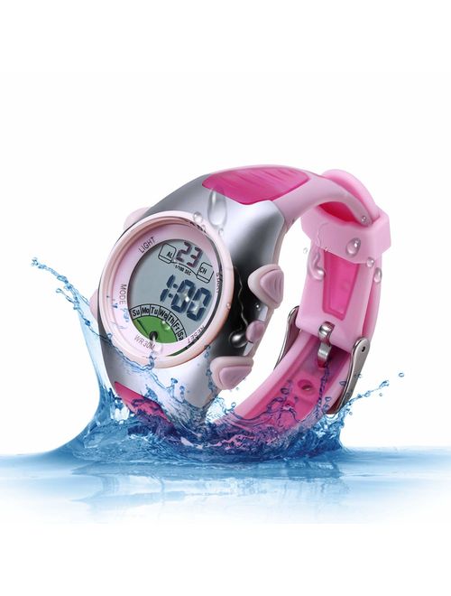 Outdoors Sports Digital Girls Watches Kids Multi Functions Led Water Resistant Wrist Watch for Girls