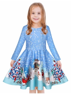LaBeca Girls Dress Sleeveless Long Sleeve Kids Toddler Little Big Girl Unicorn Mermaid Casual Dresses