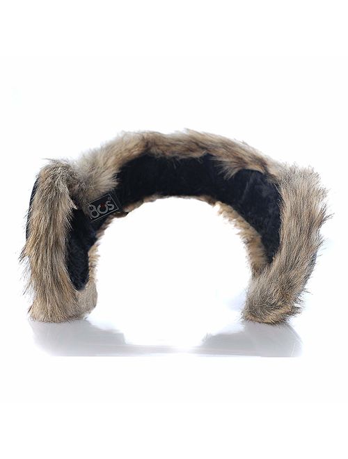 180s Down With Fur Behind The Head Ear Warmer