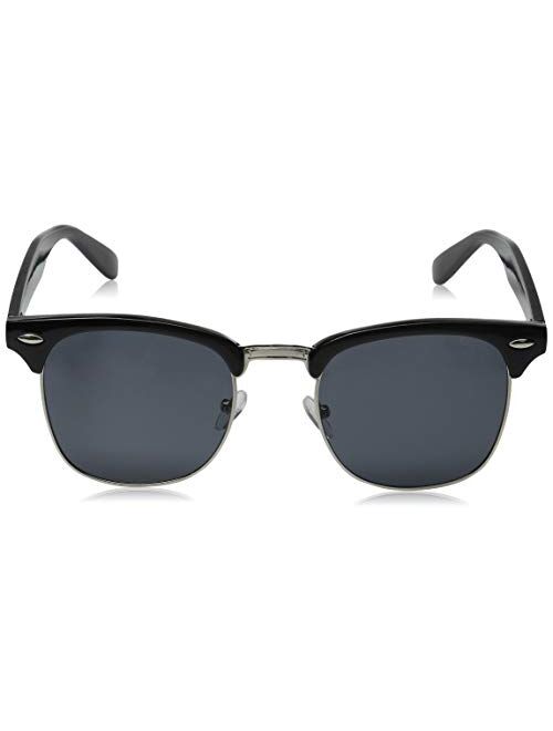 zeroUV - Half Frame Semi-Rimless Horn Rimmed Sunglasses