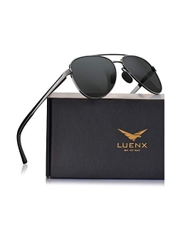 Aviator Sunglasses for Women Polarized Mirror with Case - UV 400 Protection 60MM