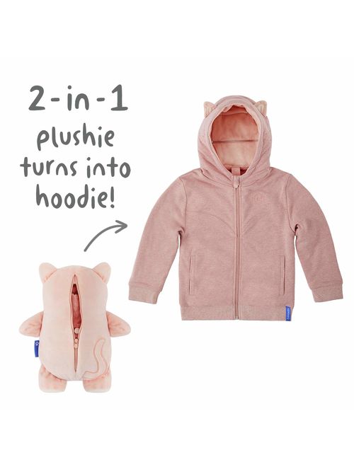 Cubcoats Kali The Kitty - 2-in-1 Transforming Hoodie and Soft Plushie - Soft Pink