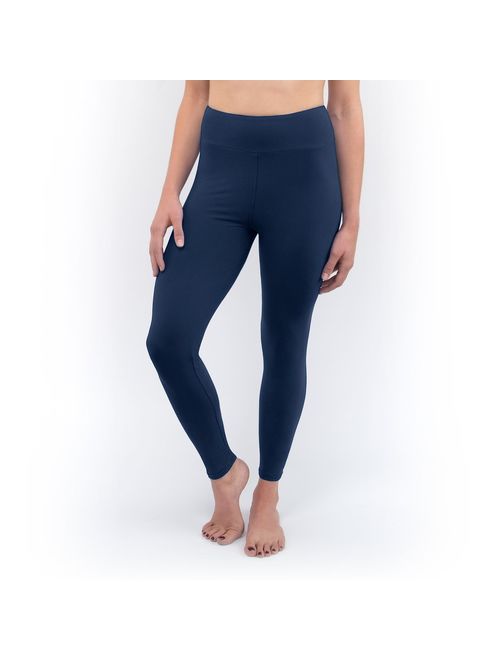 Posh by Anna Ultra Soft Double Brushed Women's Leggings with Premium Yoga Waistband - Slimming, High Waist - Solid Opaque