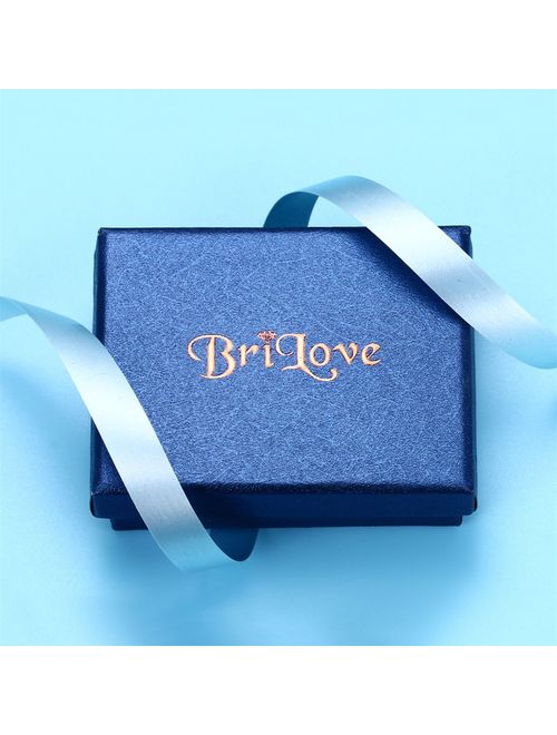 BriLove Womens Wedding Bridal Crystal Teardrop Cluster Leaf Vine Statement Necklace Dangle Earrings