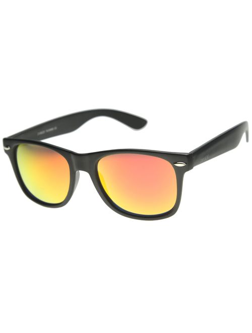 zeroUV - Matte Black Horn Rimmed Sunglasses