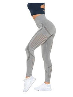Redqenting High Waisted Seamless Leggings for Women Tummy Control, Squat Proof Workout Yoga Pants