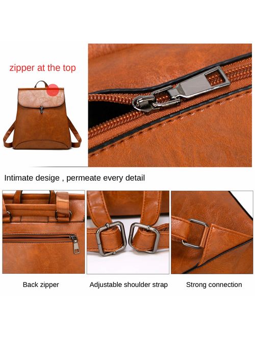 Women Fashion Backpacks Purse Pu leather Ladies Casual Rucksack Lightweight Travel Shoulder Bags