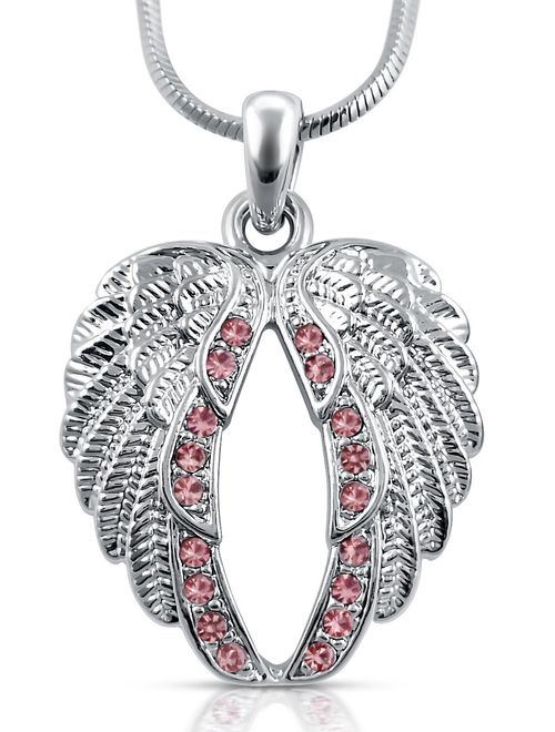 Guardian Angel Wings Pendant Necklace Jewelry Gifts Girls, Teens and Women