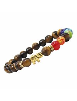 KSQS Lover Couple Bracelet Yoga Balancing Reiki Healing with Elephant for Christmas Thanksgiving