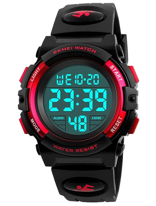 Buy Boys Girl Digital Multifunction 50M Waterproof Stopwatch Calendar EL Backlight 12H/24H Sports Watch online | Topofstyle