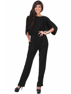 Womens Short Sleeve Sexy Semi Formal Cocktail One Piece Jumpsuit Romper