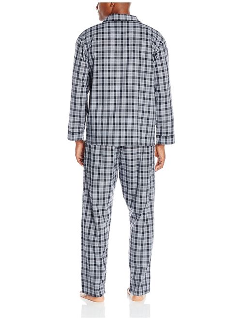 Hanes Men's Woven Plain Weave Pajama Set