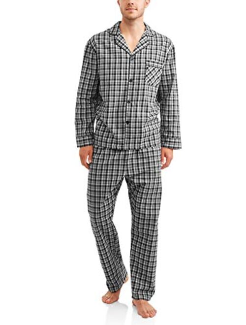 Hanes Men's Woven Plain Weave Pajama Set