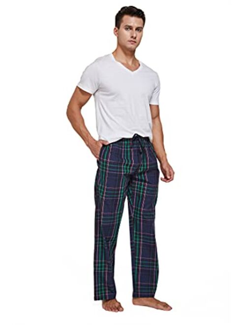 CYZ Men's 100% Cotton Poplin Pajama Lounge Sleep Pant
