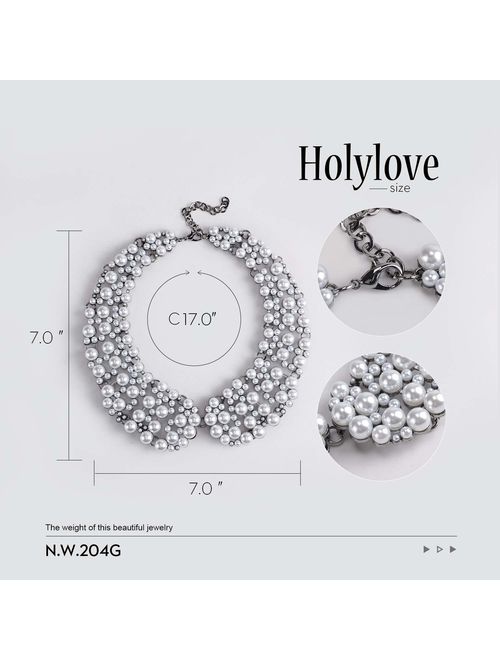 Holylove Statement Necklace for Women Girls Fashion Necklace with Gift Box