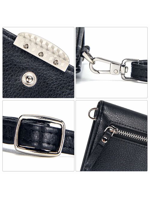 Kukoo Small Crossbody Bag Cell Phone Purse Wallet with Credit Card Slots for Women